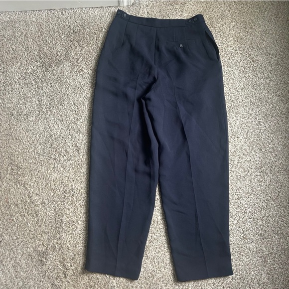 Emma James Navy Blue Trousers Office Business Casual Formal 12 - Picture 3 of 6